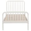 Jones Wood Twin Open Frame Bed White