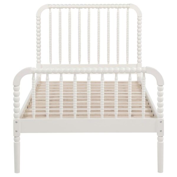 Jones Wood Twin Open Frame Bed White