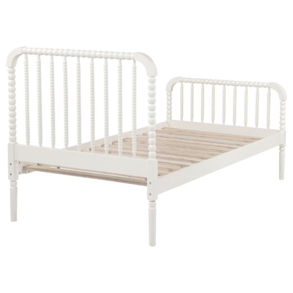 Jones Wood Twin Open Frame Bed White