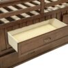 Carlsbad Wood Twin Captains Bed With Trundle Medium Brown