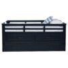 Carlsbad Wood Twin Captains Bed With Trundle Navy Blue