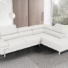 Athena Sectional White Right
