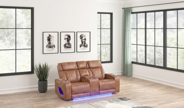 Aurora Brown Loveseat