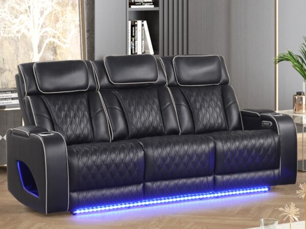 Aurora Black Sofa