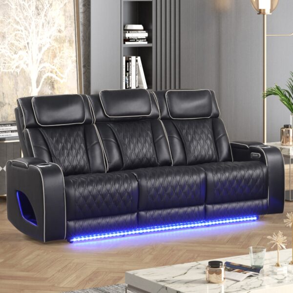 Aurora Black Sofa