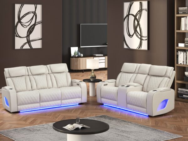 Aurora Ice Sofa & Loveseat