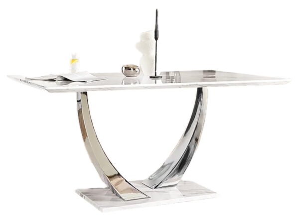 BELI DINING TABLE WHITE MARBLE TOP