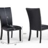5PC ( Table & 4 Black Chairs)