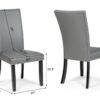 5PC ( Table & 4 Grey Chairs)