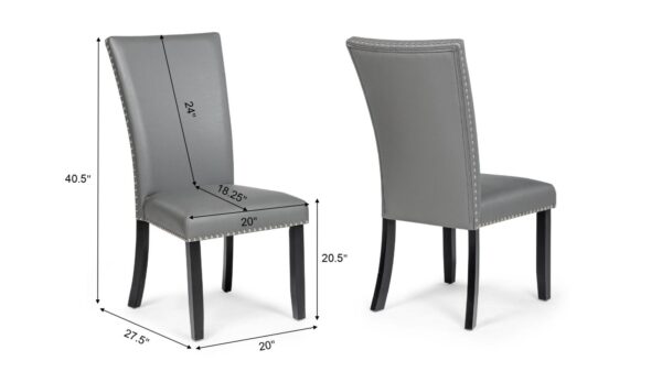 5PC ( Table & 4 Grey Chairs)