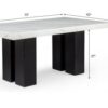 5PC ( Table & 4 Black Chairs)