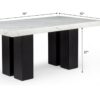 5PC ( Table & 4 Black Chairs)