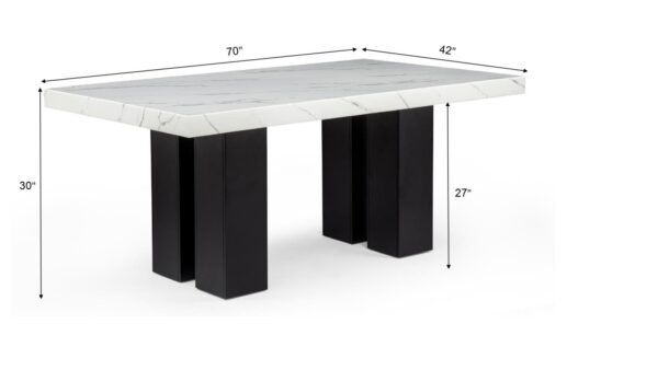 5PC ( Table & 4 Black Chairs)