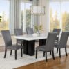 5PC ( Table & 4 Grey Chairs)