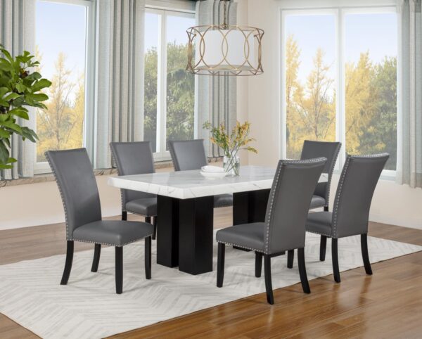 5PC ( Table & 4 Grey Chairs)
