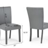 5PC (Table & 4 Grey PU Chairs)