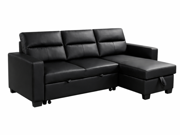 Daniel Reversible Sectional Black