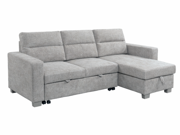Daniel Reversible Sectional FABRIC GREY