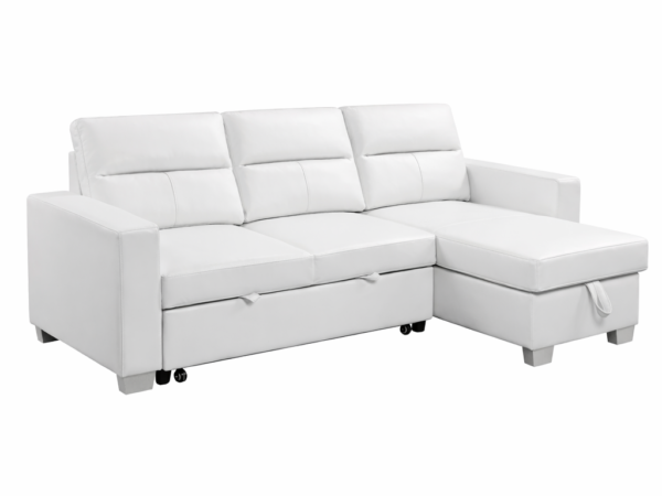 Daniel Reversible Sectional White