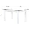 Norman Dining Table White