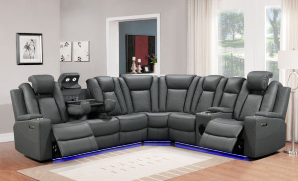 Daytona Gray 3-pc Sectional