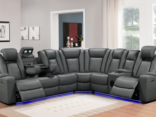 Daytona Gray 3-pc Sectional