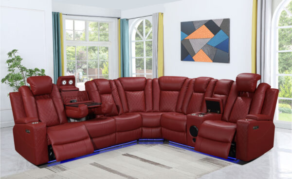 Daytona Red 3-pc Sectional