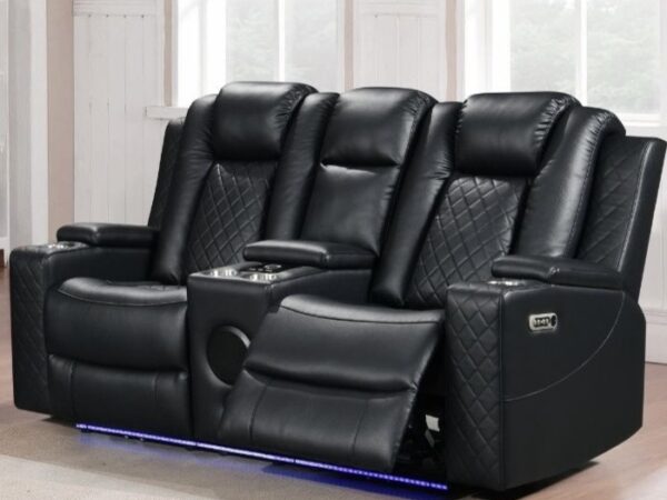 Dearborn Black Loveseat