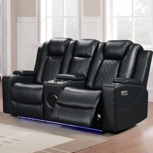 Dearborn Black Loveseat