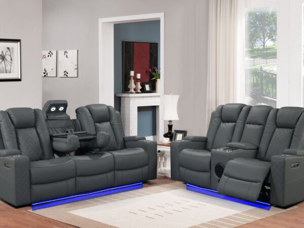 Dearborn Gray Sofa & Loveseat