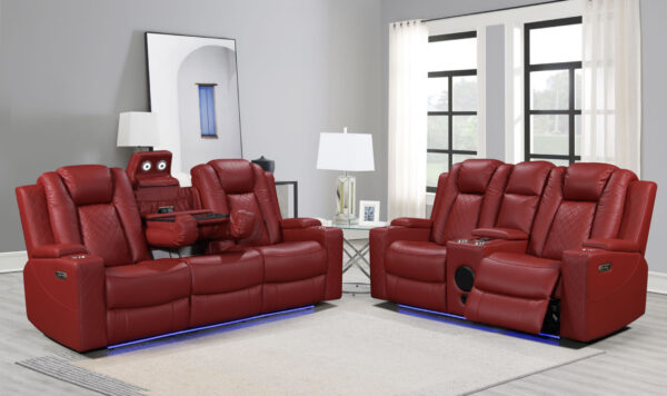 Dearborn Red Sofa & Loveseat
