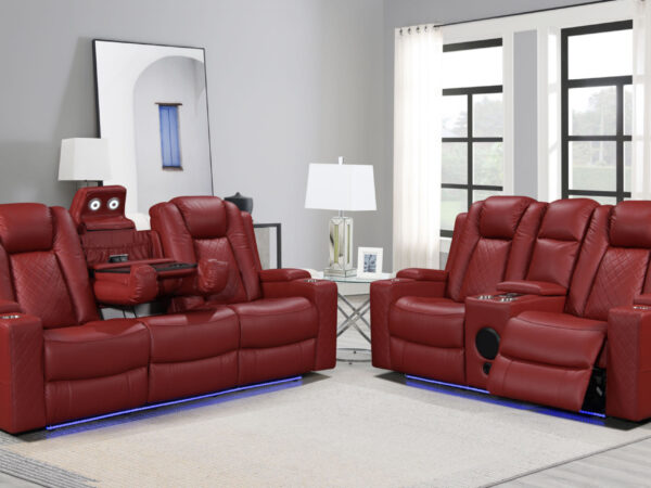 Dearborn Red Sofa & Loveseat