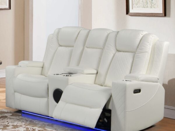 Dearborn White Loveseat