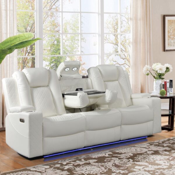 Dearborn White Sofa