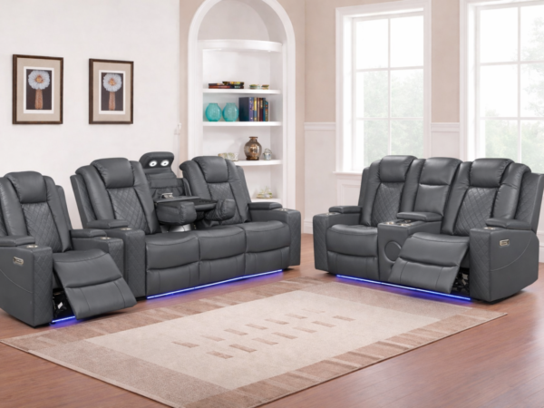 Dearborn Gray Sofa & Loveseat & Chair