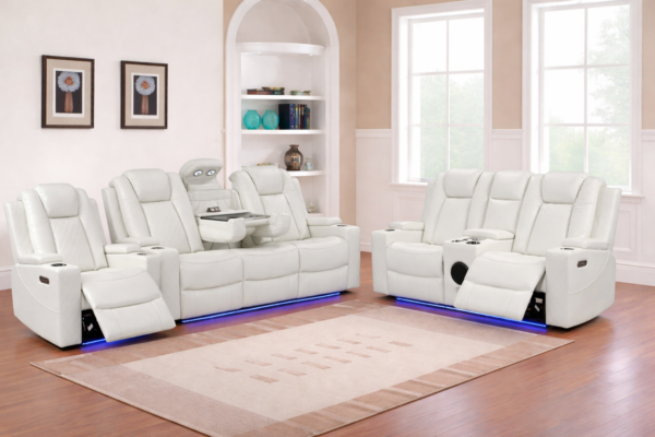Dearborn White Sofa & Loveseat & Chair