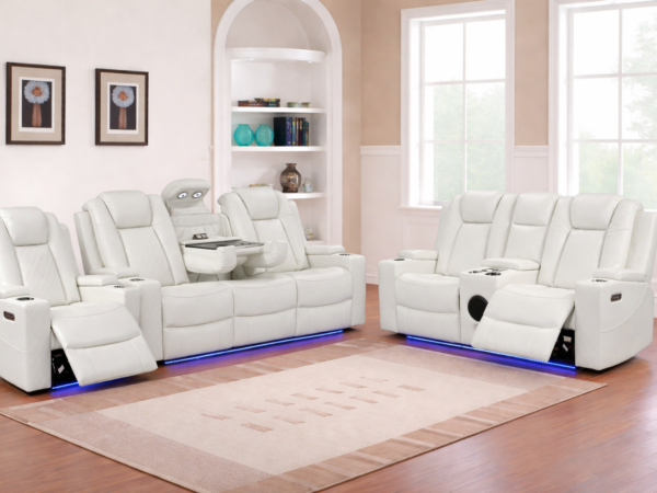 Dearborn White Sofa & Loveseat & Chair