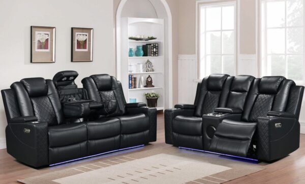Dearborn Black Sofa & Loveseat