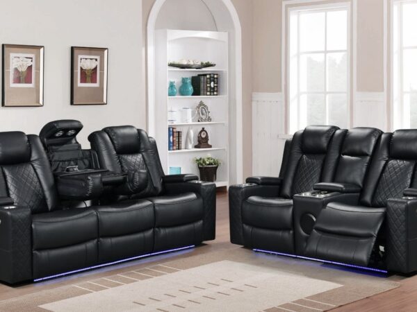 Dearborn Black Sofa & Loveseat