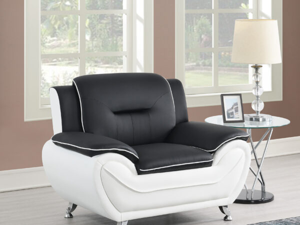 New York Black & White Chair
