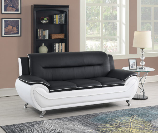 New York Black & White Sofa