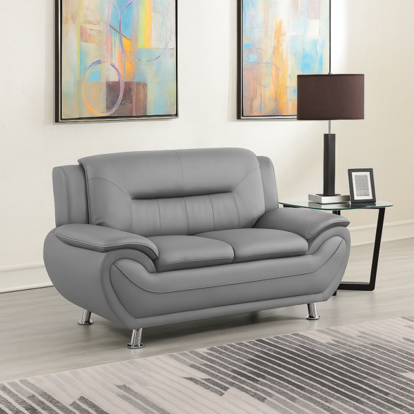 New York Gray Loveseat