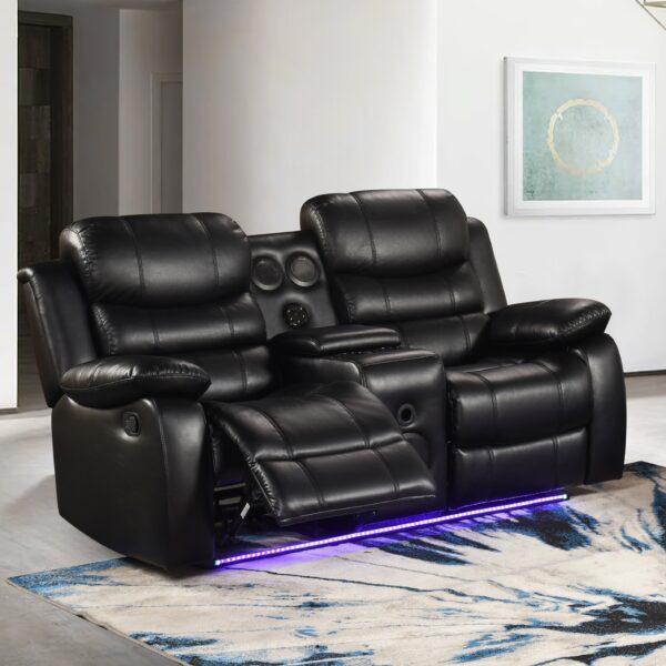 Orlando Black Loveseat