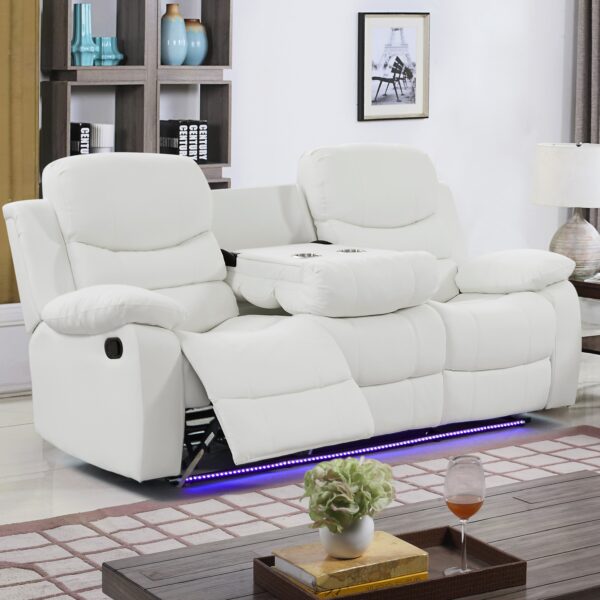 Orlando White Sofa