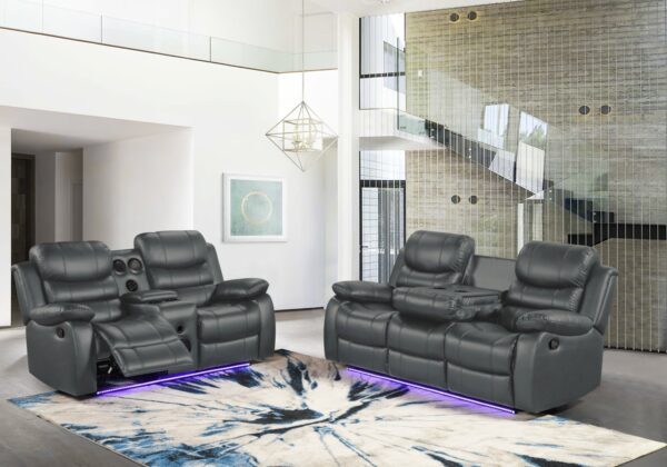 Orlando Gray Sofa & Loveseat & Chair