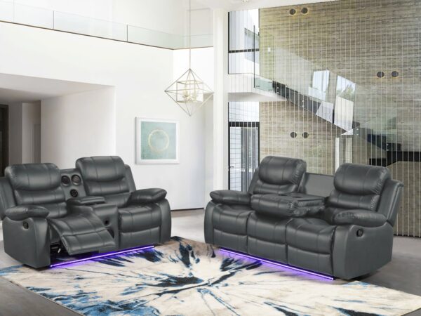 Orlando Gray Sofa & Loveseat & Chair