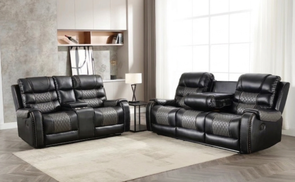 South Sarasota Black Sofa & Loveseat