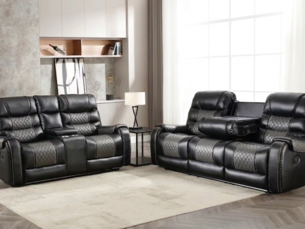 South Sarasota Black Sofa & Loveseat