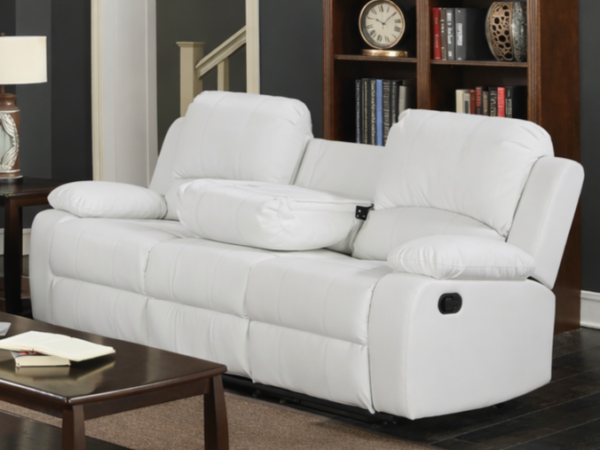 Wesley White Sofa