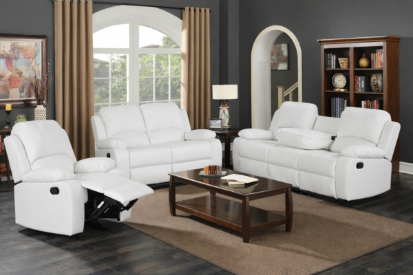 Wesley White Sofa & Loveseat & Chair